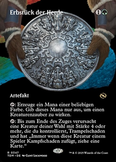 Erbstück der Herde XTDM-347 Rare Near Mint Deutsch Foil