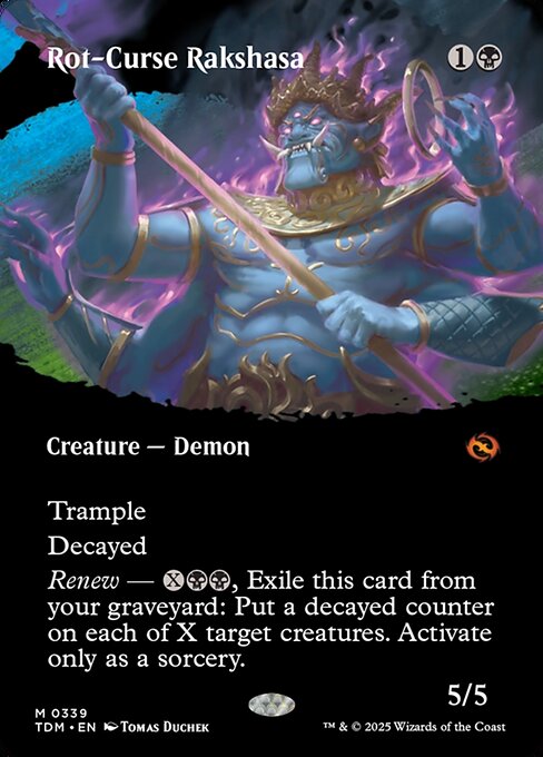 Rot-Curse Rakshasa XTDM-339 Mythic Near Mint Englisch