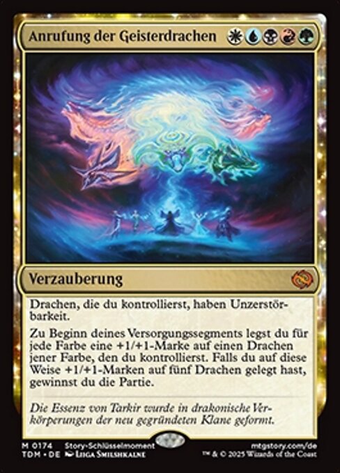 Anrufung der Geisterdrachen TDM-174 Mythic Near Mint Deutsch