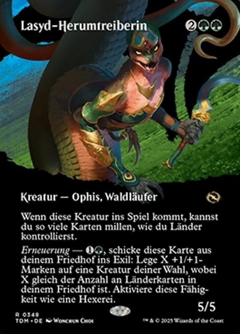 Lasyd-Herumtreiberin XTDM-348 Rare Near Mint Deutsch Foil