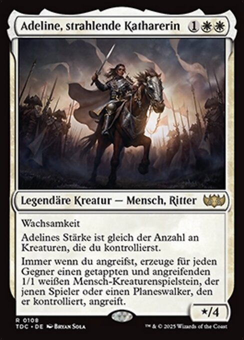 Adeline, strahlende Katharerin TDC-108 Rare Near Mint Deutsch