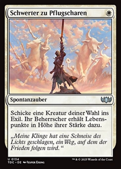Schwerter zu Pflugscharen TDC-134 Uncommon Near Mint Deutsch