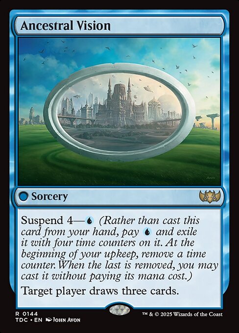 Ancestral Vision TDC-144 Rare Near Mint Englisch