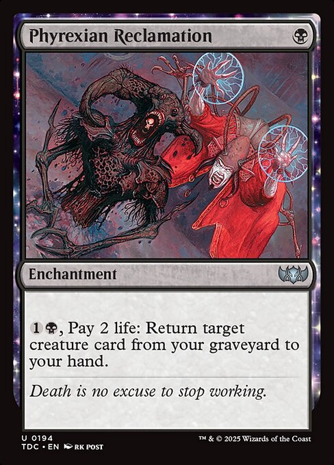 Phyrexian Reclamation TDC-194 Uncommon Near Mint Englisch