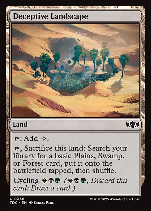 Deceptive Landscape TDC-356 Common Excellent Englisch