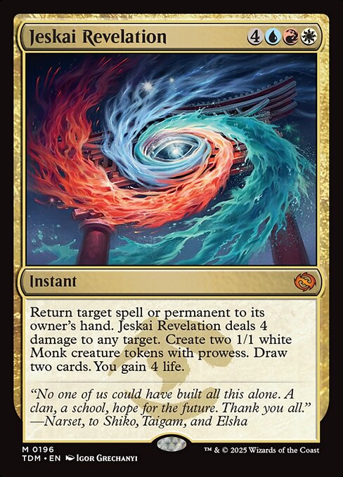 Jeskai Revelation TDM-196 Mythic Near Mint Englisch