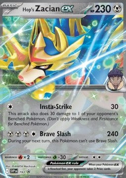 Hop's Zacian ex SVP-193 Promo Near Mint Englisch