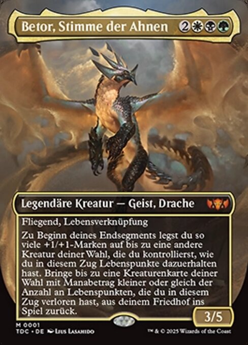 Betor, Stimme der Ahnen TDC-1 Mythic Near Mint Deutsch