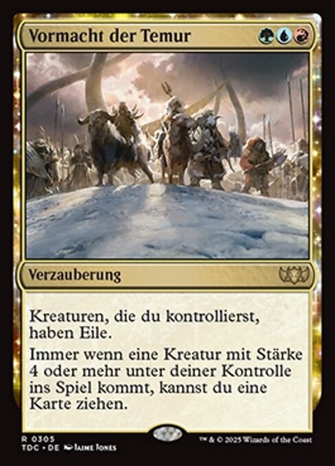 Vormacht der Temur TDC-305 Rare Near Mint Deutsch