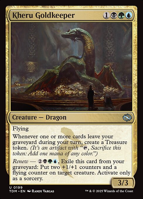 Kheru Goldkeeper TDM-199 Uncommon Near Mint Englisch Foil