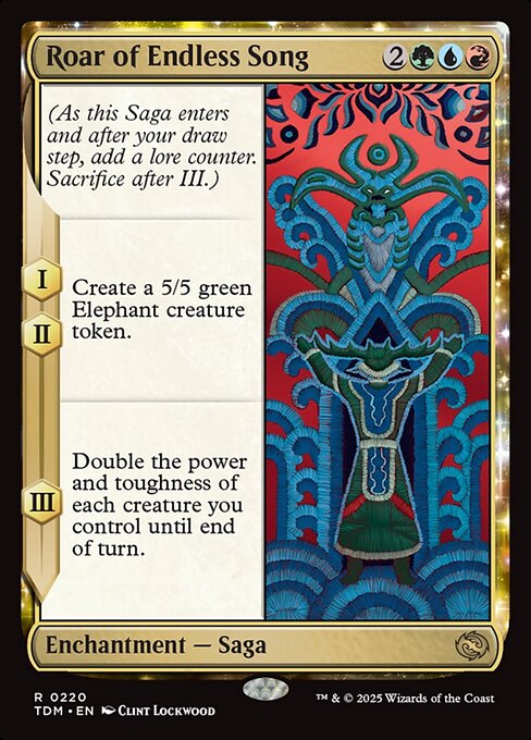 Roar of Endless Song TDM-220 Rare Near Mint Englisch Foil