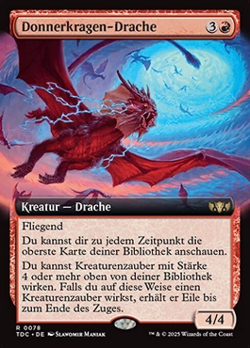 Donnerkragen-Drache XTDC-78 Rare Excellent Deutsch