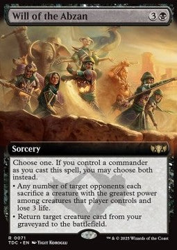 Wille der Abzan XTDC-71 Rare Near Mint Deutsch