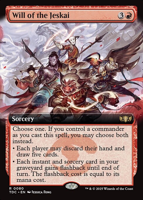 Will of the Jeskai XTDC-80 Rare Near Mint Englisch