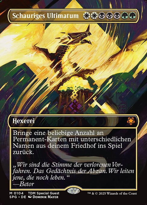 Schauriges Ultimatum SPG-104 Mythic Near Mint Deutsch