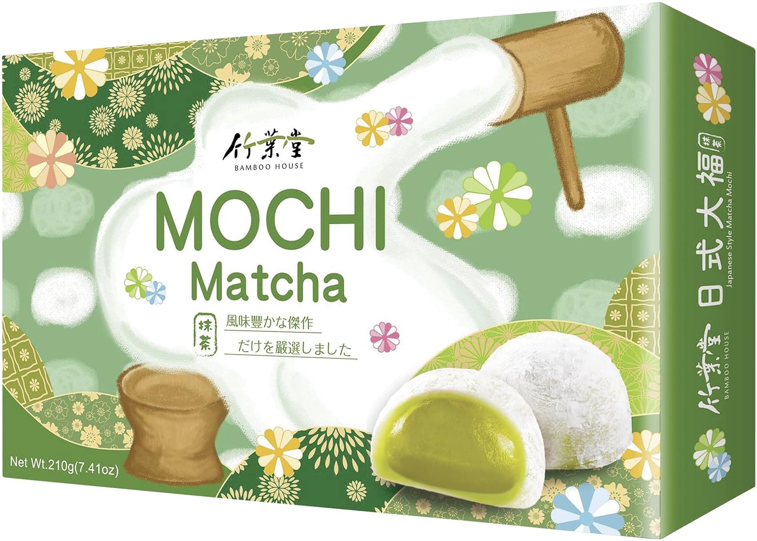 Mochi Matcha - Klebreiskuchen Bamboo House