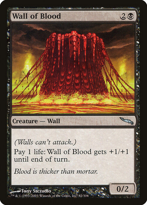Wall of Blood MRD-82 Uncommon Good Englisch