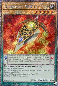 Qliphort-Kundschafter (V.1) RA04-236 Platinum Secret Rare Boosterfrisch Deutsch 1. Auflage