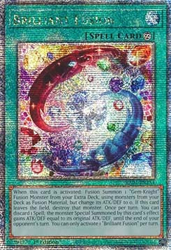 Brillante Fusion (V.2) RA04-254 Quarter Century Secret Rare Near Mint Deutsch 1. Auflage