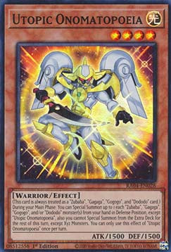 Utopische Onomatopoesie (V.1) RA04-028 Super Rare Near Mint Deutsch 1. Auflage