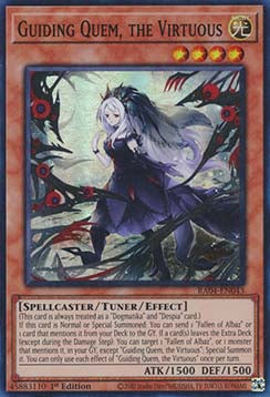 Leitende Quem, die Tugendhafte (V.1) RA04-043 Super Rare Boosterfrisch Deutsch 1. Auflage