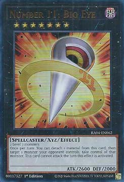 Nummer 11: Großes Auge (V.2) RA04-062 Ultra Rare Boosterfrisch Deutsch 1. Auflage