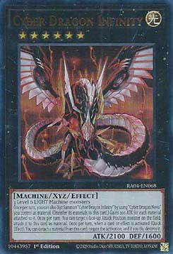 Cyber Drache Unendlichkeit (V.2) RA04-068 Ultra Rare Boosterfrisch Deutsch 1. Auflage