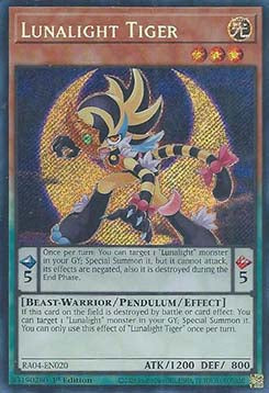 Lunalicht Tiger (V.3) RA04-020 Secret Rare Boosterfrisch Deutsch 1. Auflage