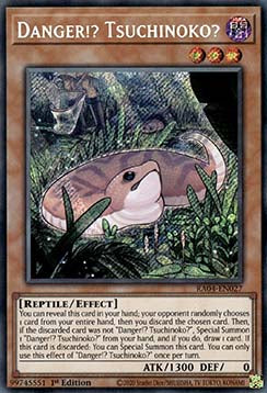 Gefahr!? Tsuchinoko? (V.3) RA04-027 Secret Rare Boosterfrisch Deutsch 1. Auflage