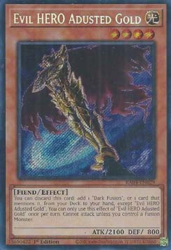 Böser HELD Adusted Gold (V.3) RA04-029 Secret Rare Boosterfrisch Deutsch 1. Auflage