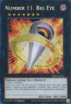 Nummer 11: Großes Auge (V.3) RA04-062 Secret Rare Near Mint Deutsch 1. Auflage