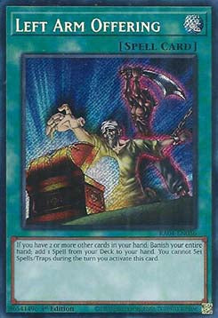 Opfer des linken Arms (V.3) RA04-086 Secret Rare Boosterfrisch Deutsch 1. Auflage
