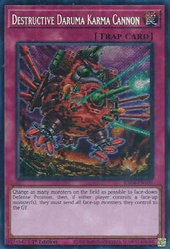 Zerstörerische Daruma-Karmakanone (V.3) RA04-103 Secret Rare Boosterfrisch Deutsch 1. Auflage