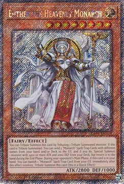 Ehther the Heavenly Monarch RA04-018 Platinum Secret Rare Near Mint Englisch 1. Auflage
