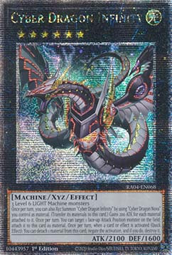Cyber Dragon Infinity RA04-068 Quarter Century Secret Rare Near Mint Englisch 1. Auflage