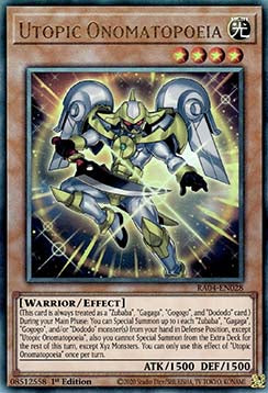 Utopische Onomatopoesie (V.7) RA04-028 Ultimate Rare Boosterfrisch Deutsch 1. Auflage