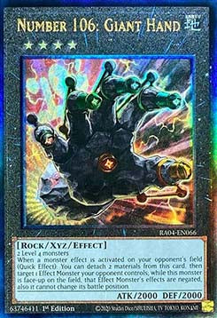 Number 106: Giant Hand RA04-066 Ultimate Rare Near Mint Englisch 1. Auflage
