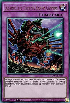 Zerstörerische Daruma-Karmakanone (V.7) RA04-103 Ultimate Rare Boosterfrisch Deutsch 1. Auflage