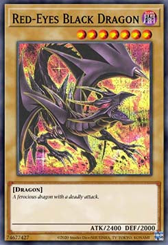 Rotäugiger schwarzer Drache (V.3) RA04-109 Platinum Secret Rare Boosterfrisch Deutsch 1. Auflage