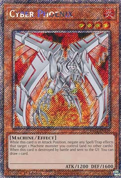 Cyber Phönix (V.1) RA04-129 Platinum Secret Rare Boosterfrisch Deutsch 1. Auflage