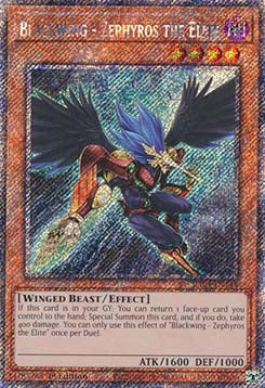 Schwarzflügel - Zephyros die Elite (V.1) RA04-145 Platinum Secret Rare Near Mint Deutsch 1. Auflage