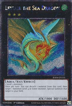 Leviair, der Meeresdrache (V.1) RA04-155 Platinum Secret Rare Boosterfrisch Deutsch 1. Auflage