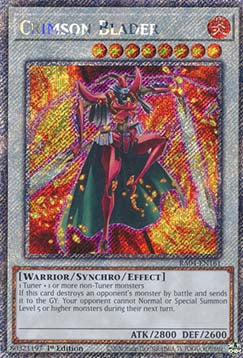 Blutroter Klingenkämpfer (V.1) RA04-161 Platinum Secret Rare Boosterfrisch Deutsch 1. Auflage