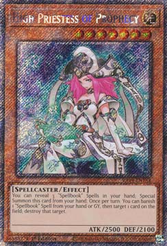 Die Hohepriesterin der Prophezeiung (V.1) RA04-184 Platinum Secret Rare Boosterfrisch Deutsch 1. Auflage