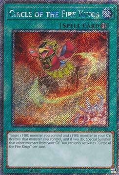 Kreis der Feuerkönige (V.1) RA04-195 Platinum Secret Rare Boosterfrisch Deutsch 1. Auflage