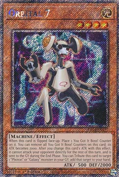 Orbital 7 (V.1) RA04-197 Platinum Secret Rare Boosterfrisch Deutsch 1. Auflage