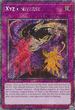Xyz Universe RA04-218 Platinum Secret Rare Near Mint Englisch 1. Auflage