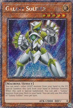 Galaxiesoldat (V.1) RA04-219 Platinum Secret Rare Boosterfrisch Deutsch 1. Auflage