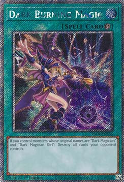 Dunkle Brennende Magie (V.1) RA04-246 Platinum Secret Rare Near Mint Deutsch 1. Auflage