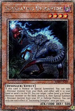 Seelenfressender Oviraptor (V.1) RA04-288 Platinum Secret Rare Boosterfrisch Deutsch 1. Auflage